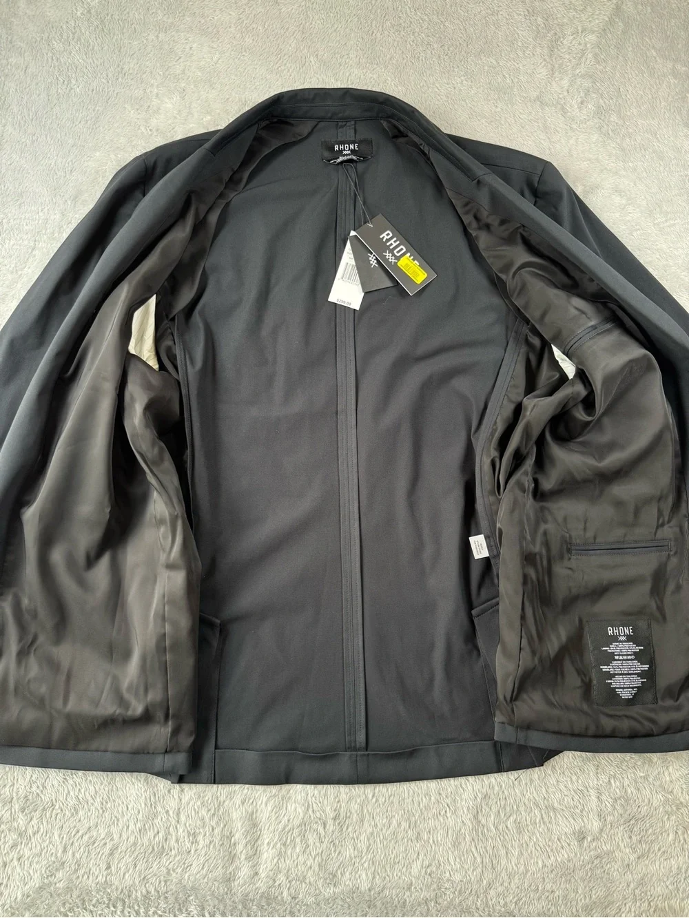 NWT Rhone Commuter Flex Knit Performance Blazer Black Slim Fit Men’s XL